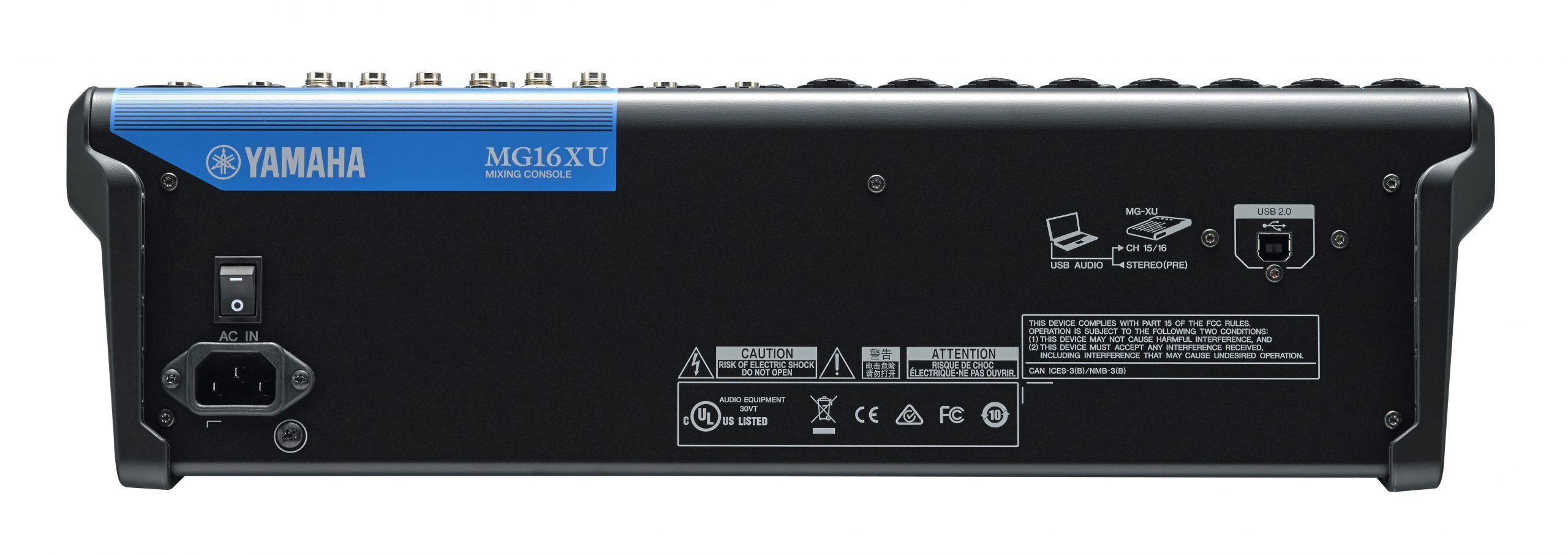 NEW Yamaha MG16XU 16-Channel Mixer w/ SPX Effects & USB - MG16XU 2 scaled 8489371b
